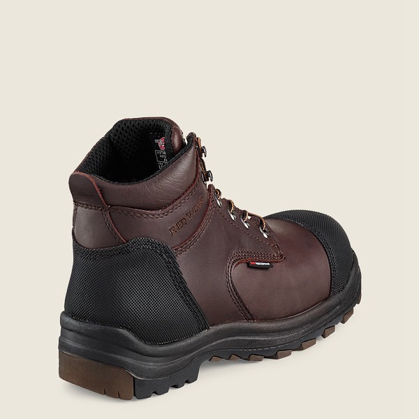 Red Wing Mens Safety Boots - King Toe® - 6-inch Waterproof Csa Toe - Black/Brown - ERP953140